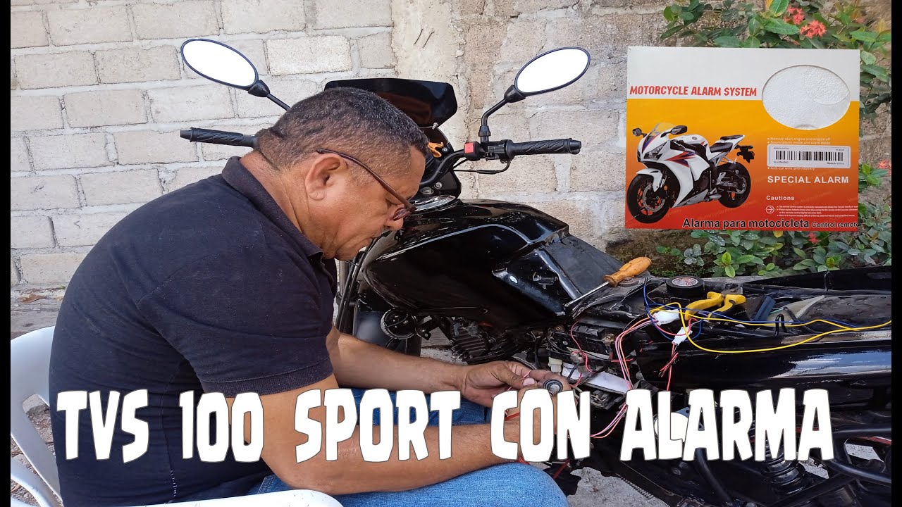 MOTO TVS 100 CON ALARMA!!