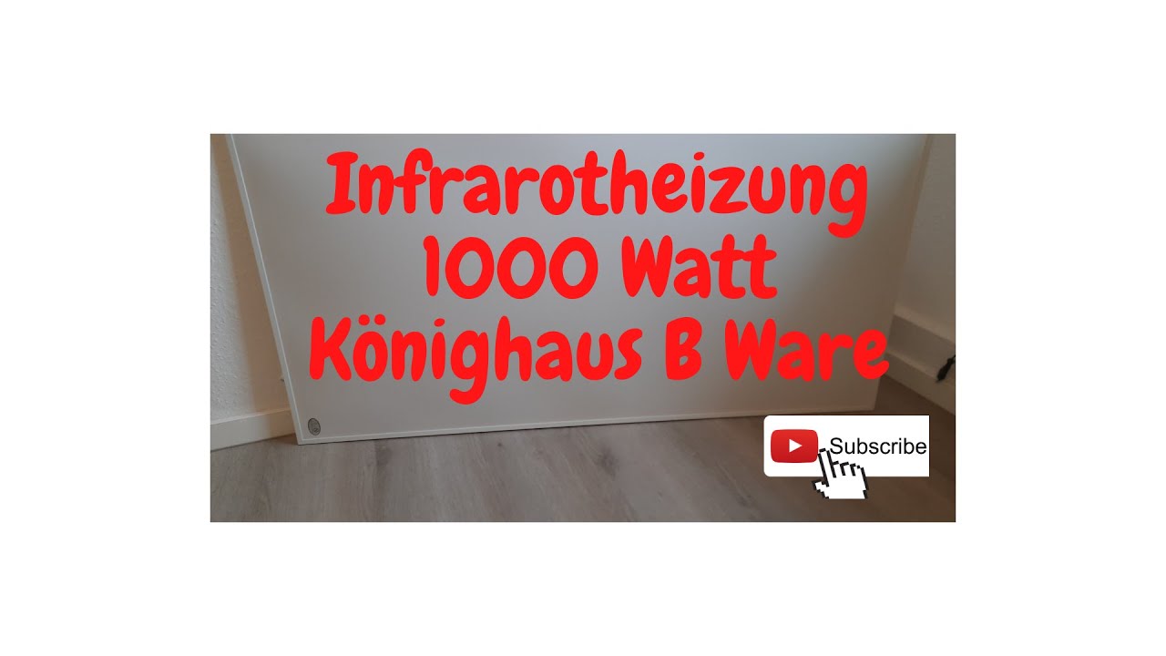 Infrarotheizung könighaus 1000 Watt b ware