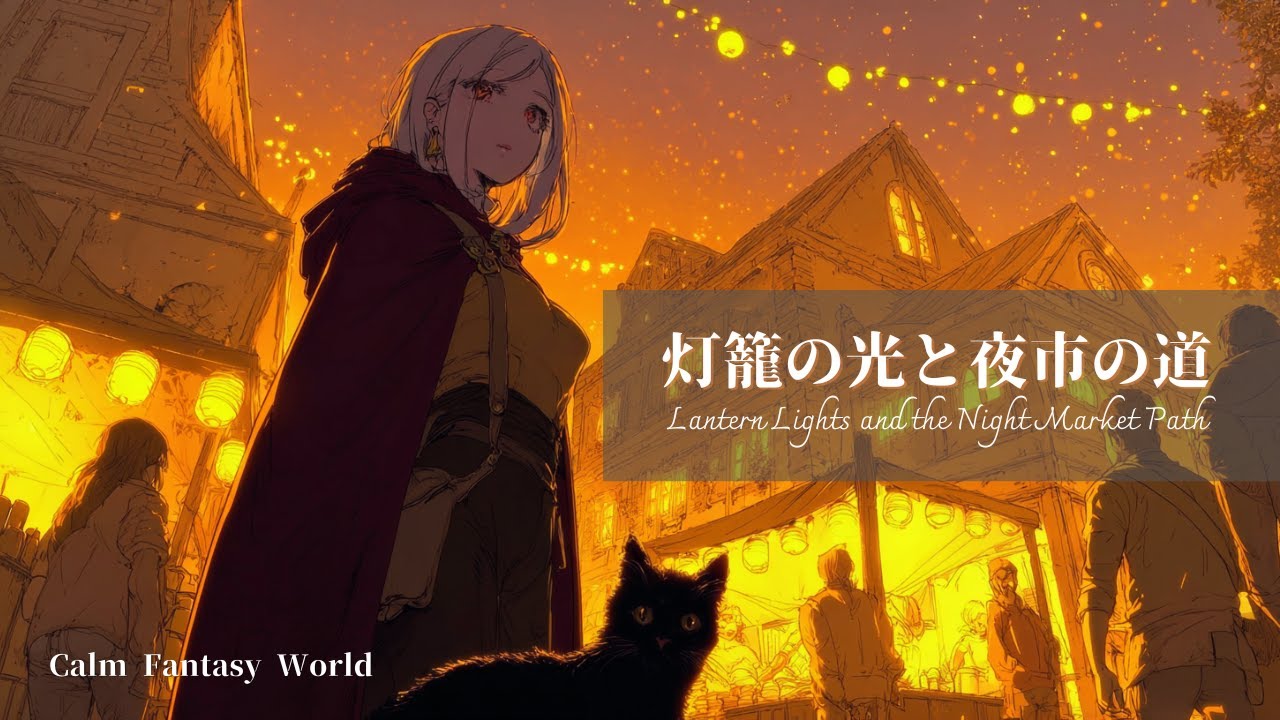 【ケルト/ファンタジー音楽】灯籠の光と夜市の道 / Lantern Lights and the Night Market Path / Fantasy / 作業用BGM