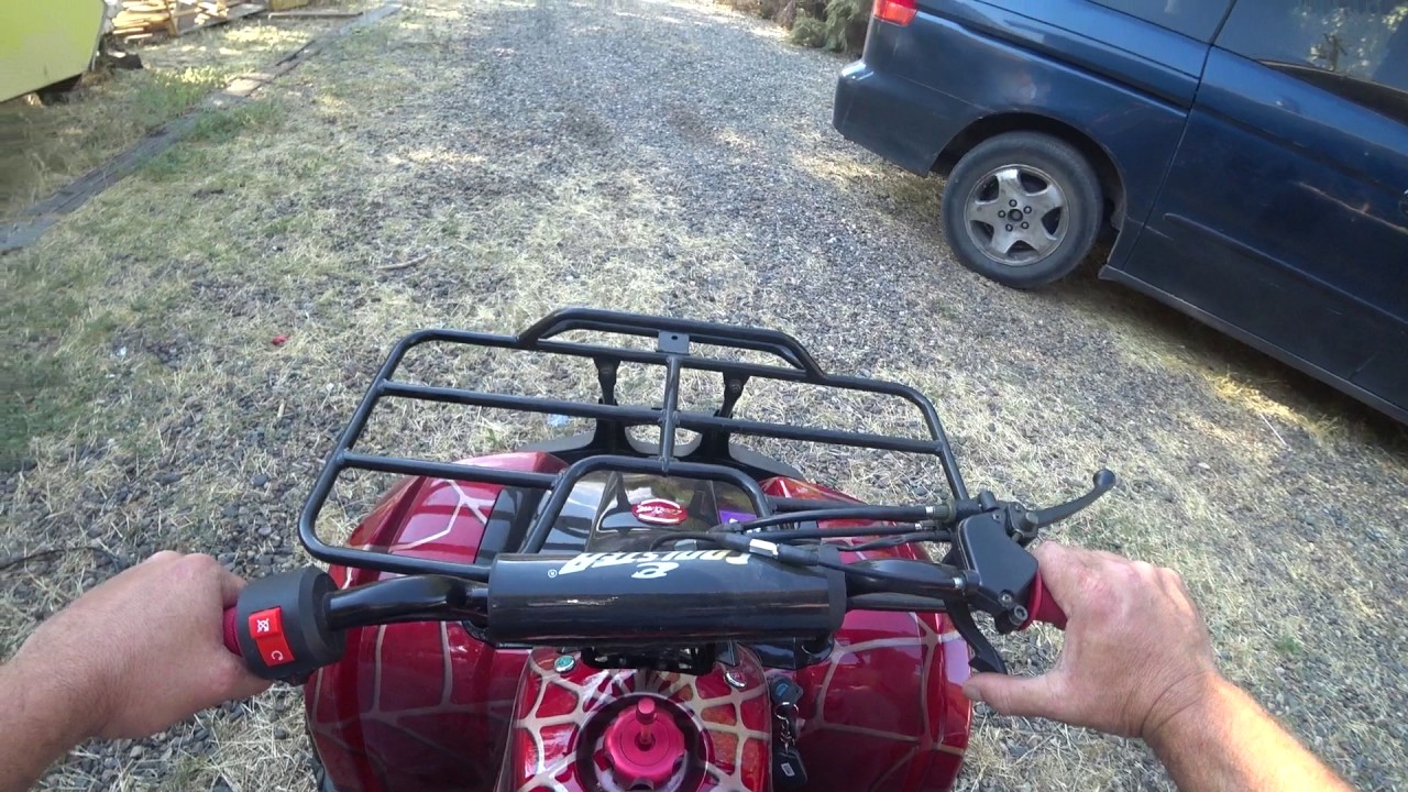 Квадроцикл Coolster ATV-3125XR-8U 125 куб. см &mdash; запуск и езда