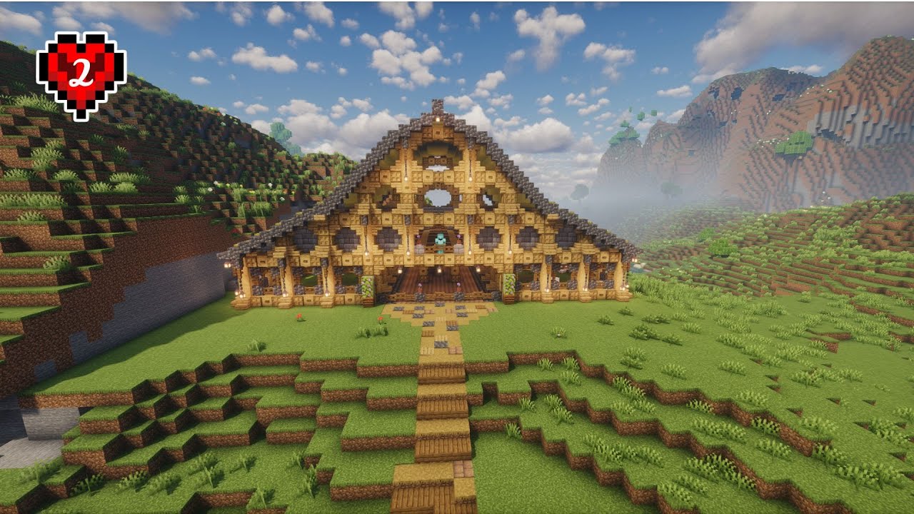 Building a HUGE Barn in Hardcore Minecraft