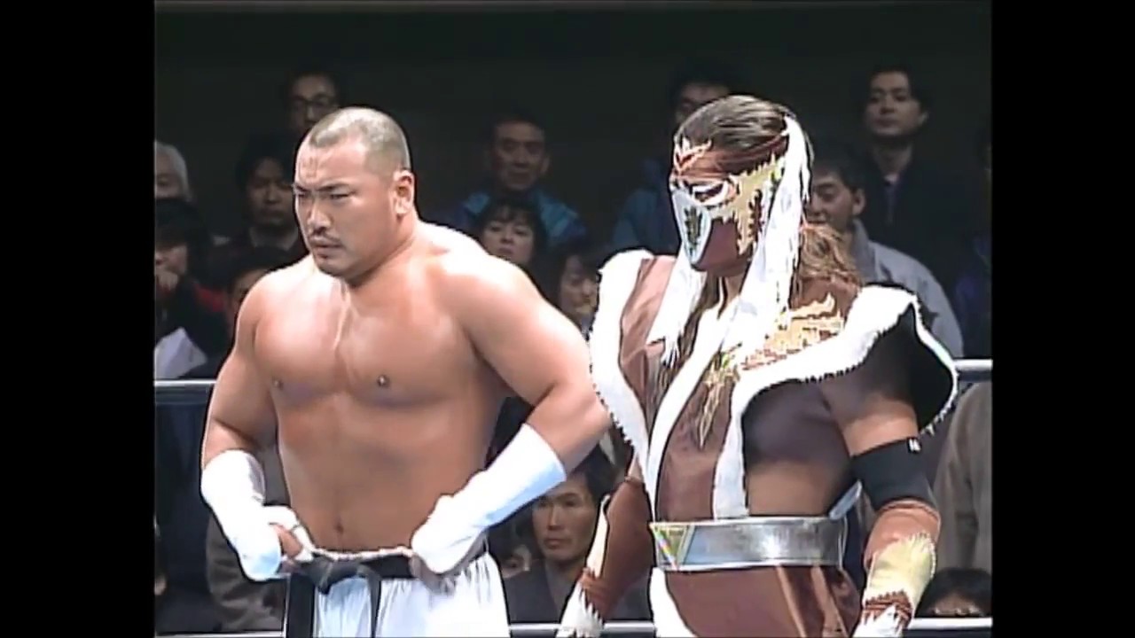 AJPW - Jinsei Shinzaki & Hayabusa vs Toshiaki Kawada & Akira Taue