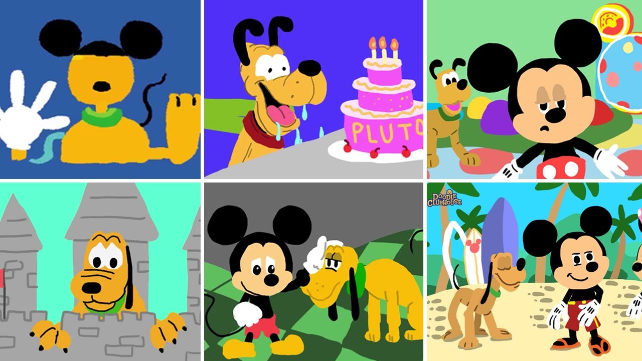 10 Pluto Mickey Mouse Clubhouse Drawings - Disney Junior Doodles