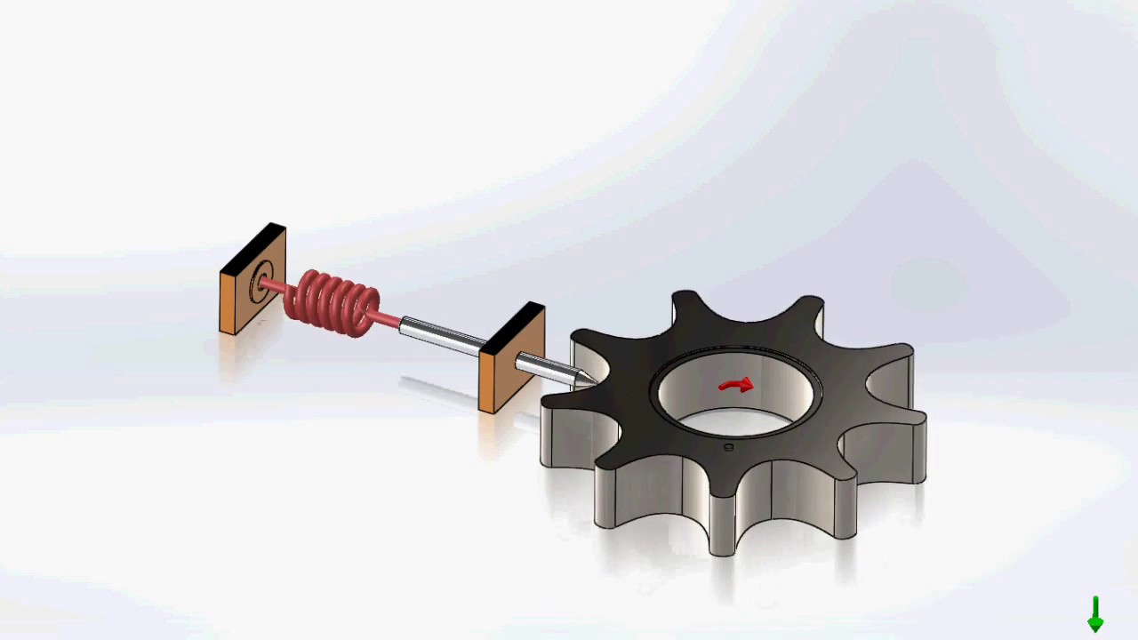 Various types of CAMs and Followers motion animation in Solidworks