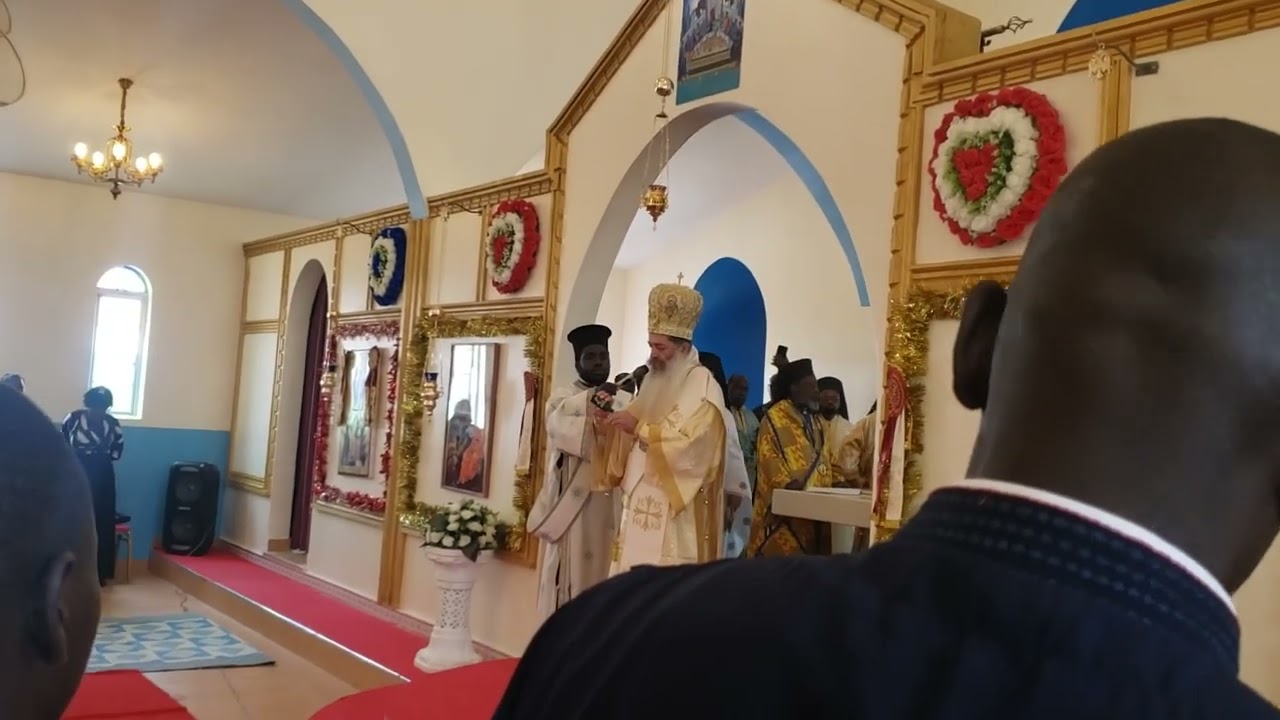 His Eminence during the consecration service