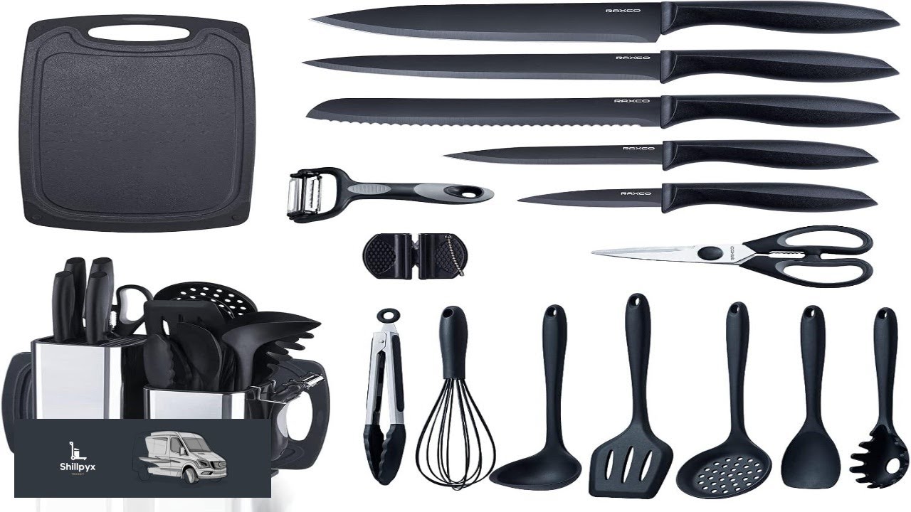 RAXCO Kitchen Utensils Set For Cooking 7 Cooking Utensils 5 Kitchen Utensils 6 Knife