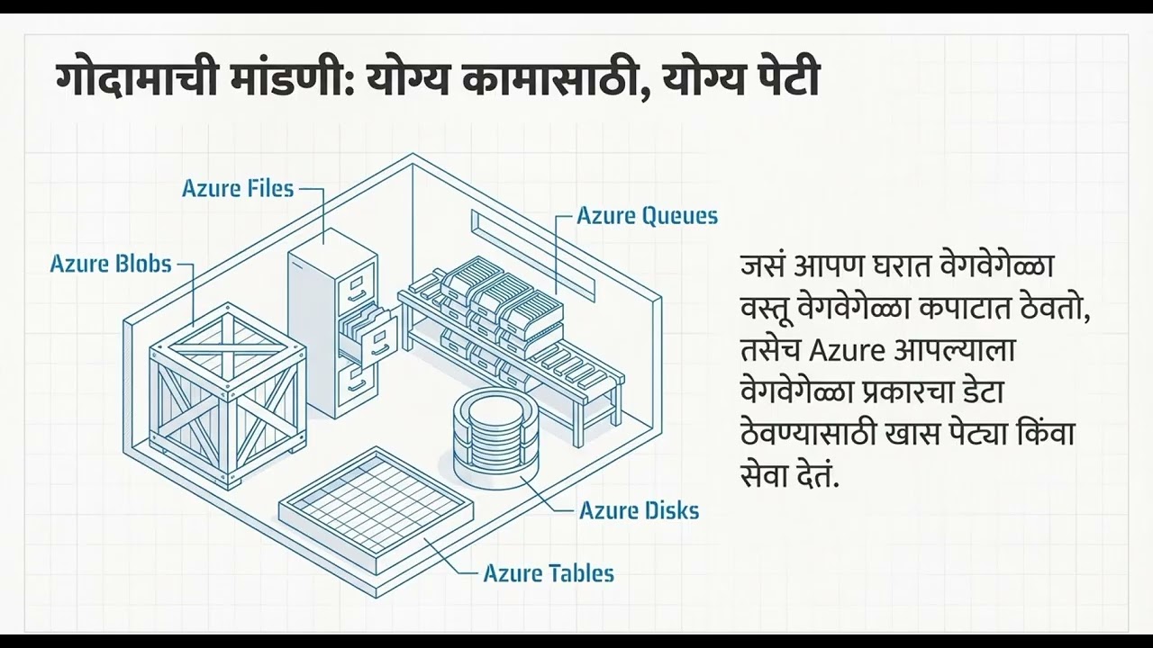 AZ‑305 | 1.3 Describe Azure storage services (मराठी)