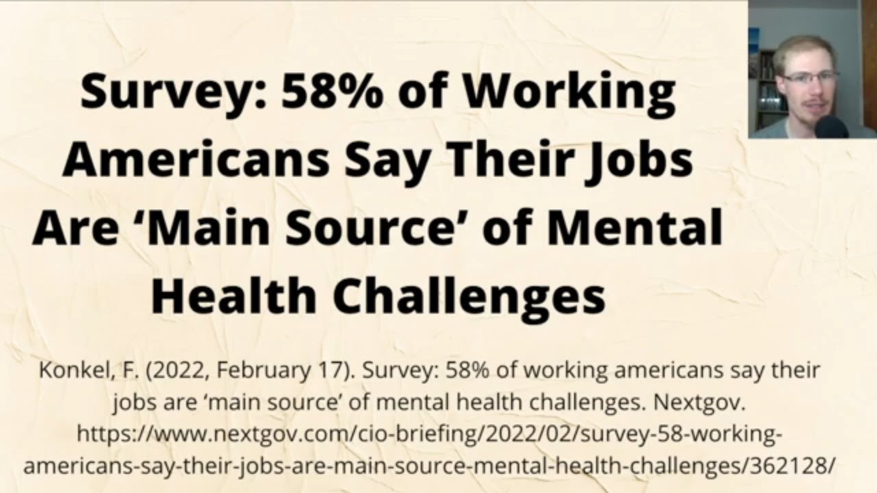 English News Article Vocabulary Explanation - Jobs Main Source of Mental Health Challenges