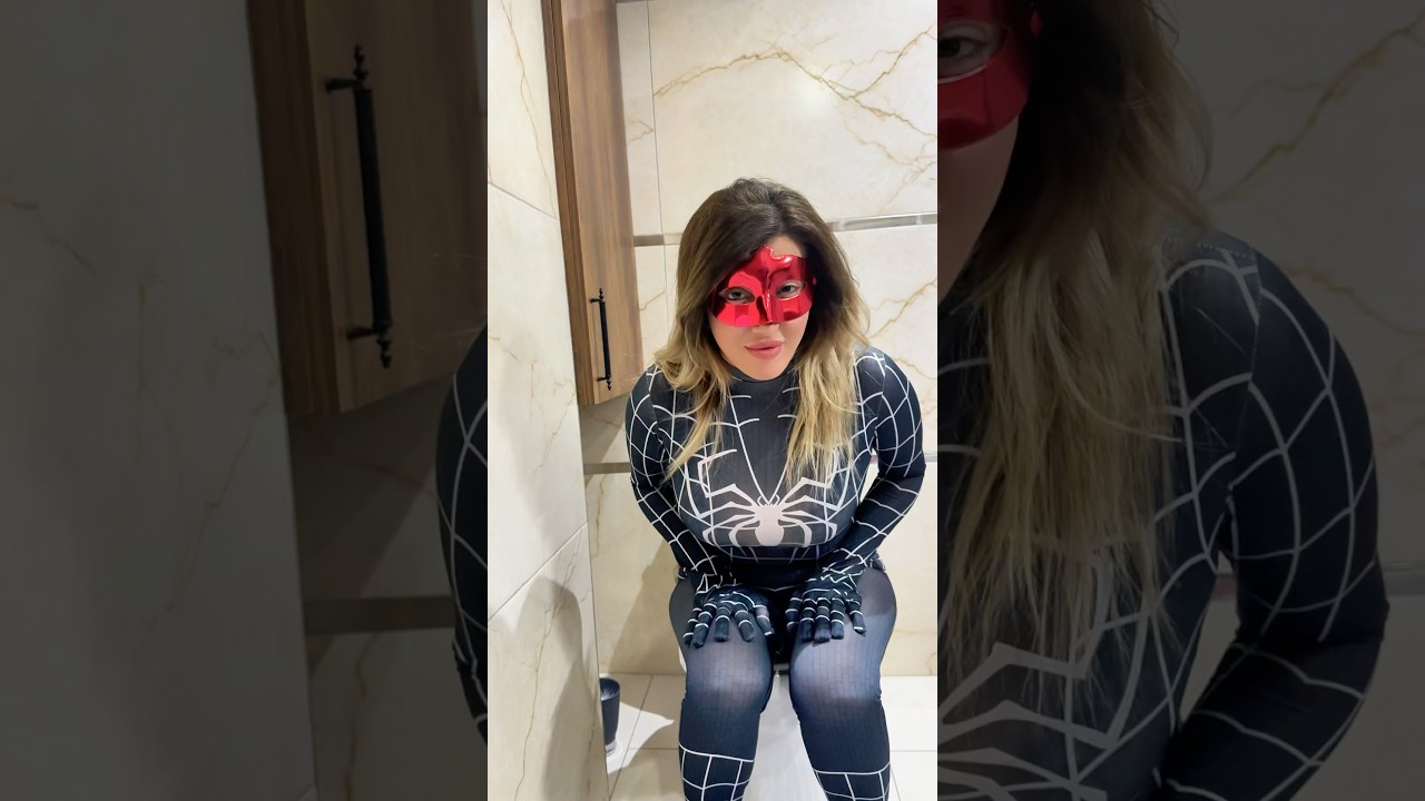 Spider-Girl Farts Spider-Man Faints #spiderman #funny #shorts