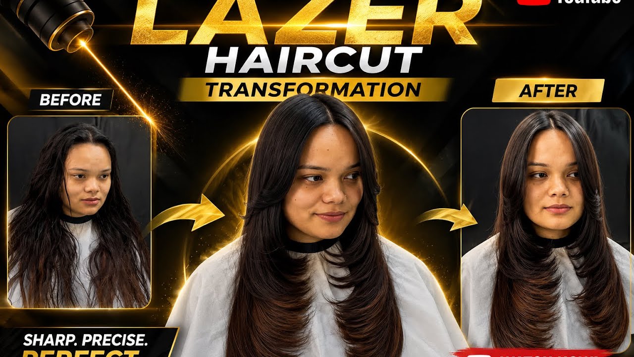 How To: Lazer Haircut || Multiple Layers ￼￼Haircut || Face Framing Haircut || Feather haircut ￼Laser