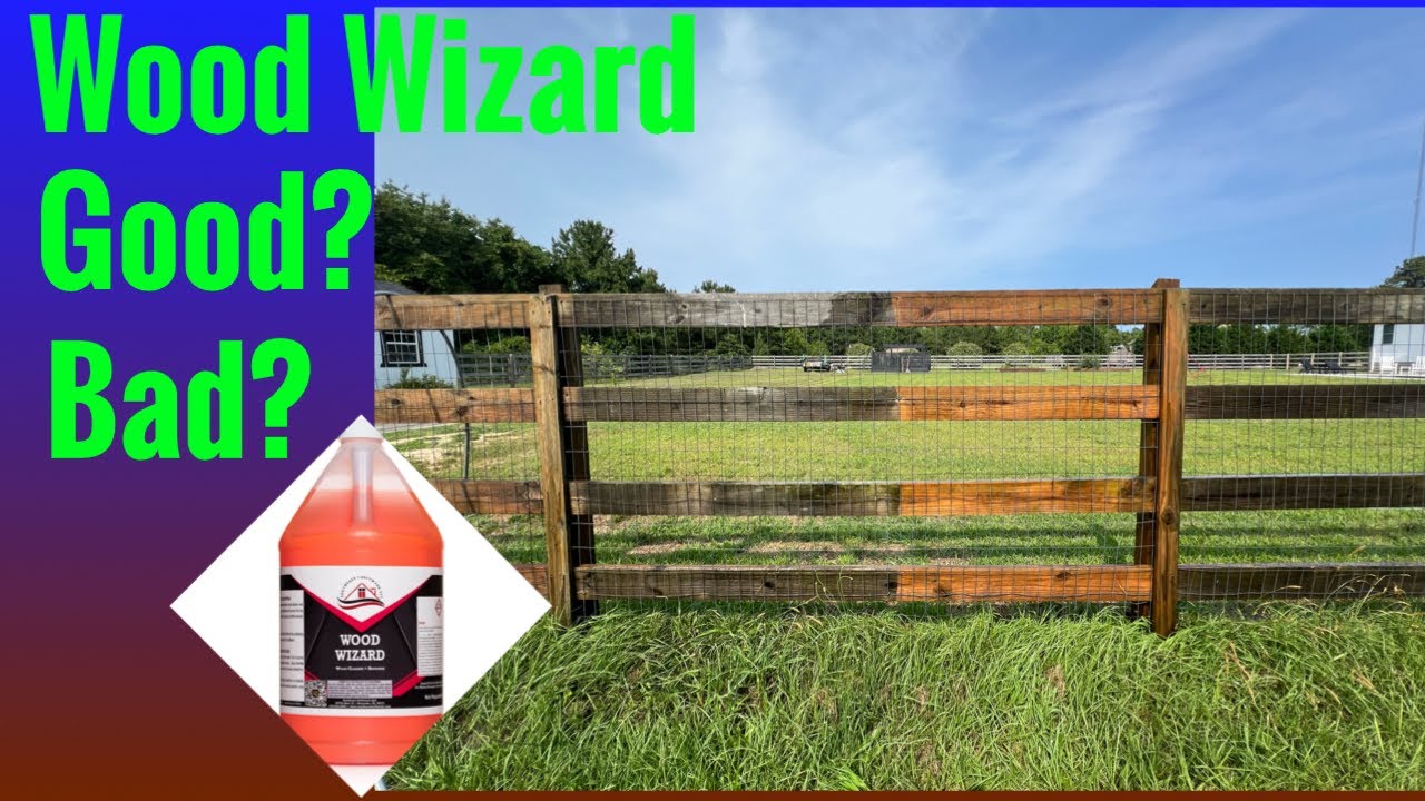 How to Clean a fence with Wood Wizard Sodium Metasilicate Wood Cleaner Review.