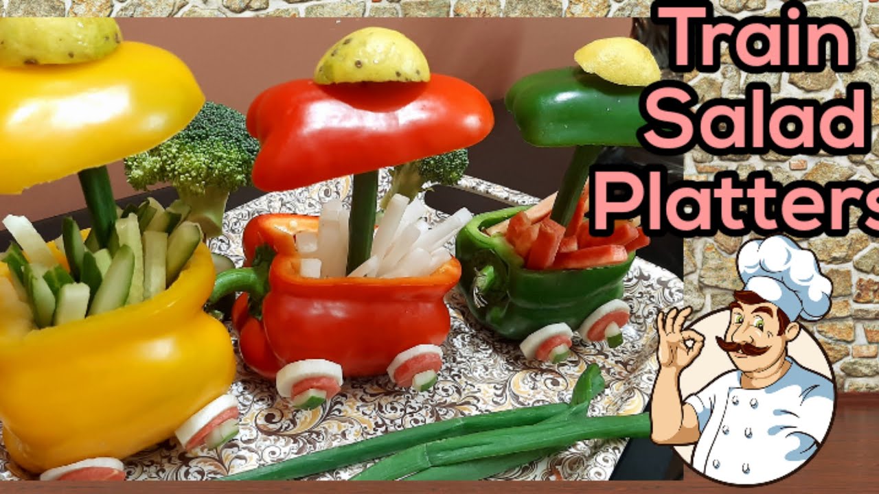 Bell Pepper Veggie Train Salad | Some Special Salad