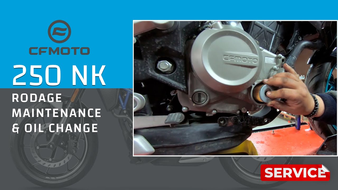 Обкатка CFMOTO NK 250, замена масла.