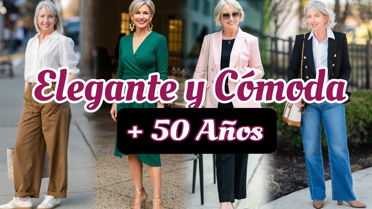 Como Vestir ELEGANTE y C&Oacute;MODA  a Partir de los 50 a&ntilde;os : Moda para Se&ntilde;oras ✨️