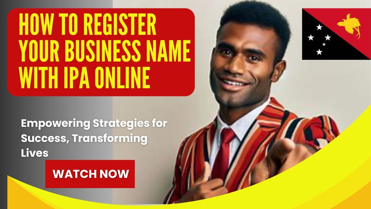 HOW TO REGISTER A BUSINESS NAME WITH IPA ONLINE PNG