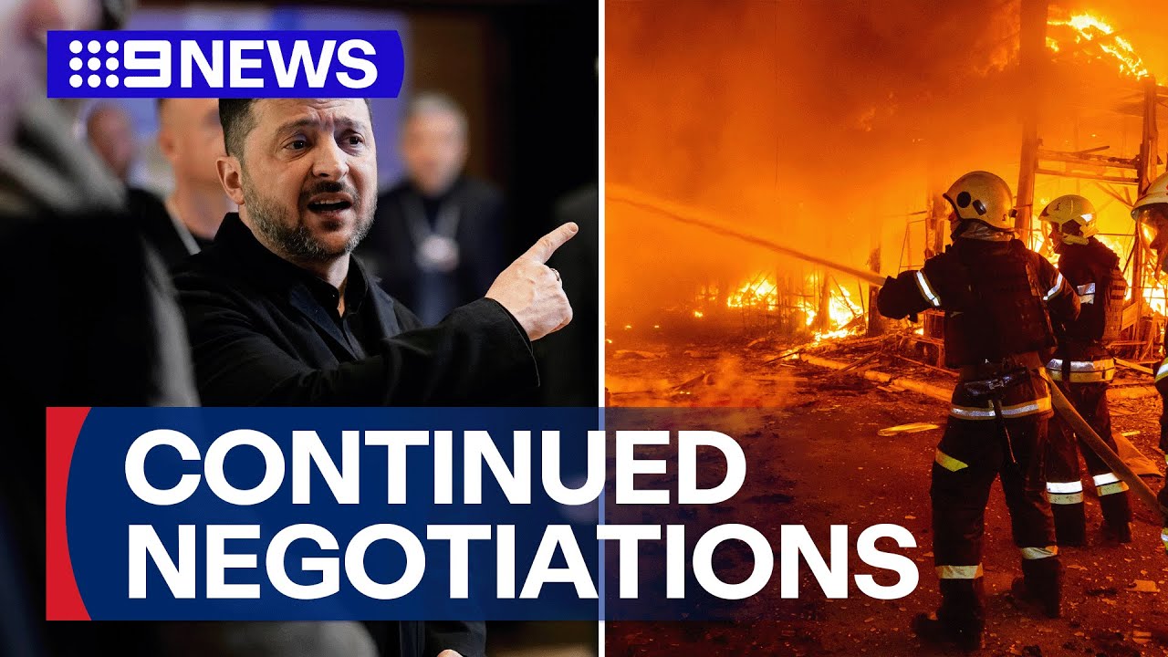Further negotiations for Russia, Ukraine and the United States | 9 News Australia