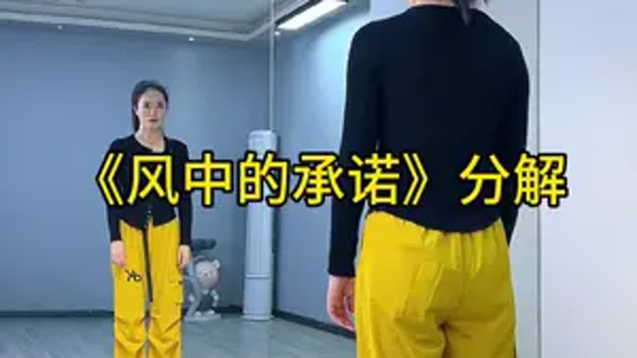 风中的承诺 简单易学舞蹈 背面演示 零基础广场舞教程