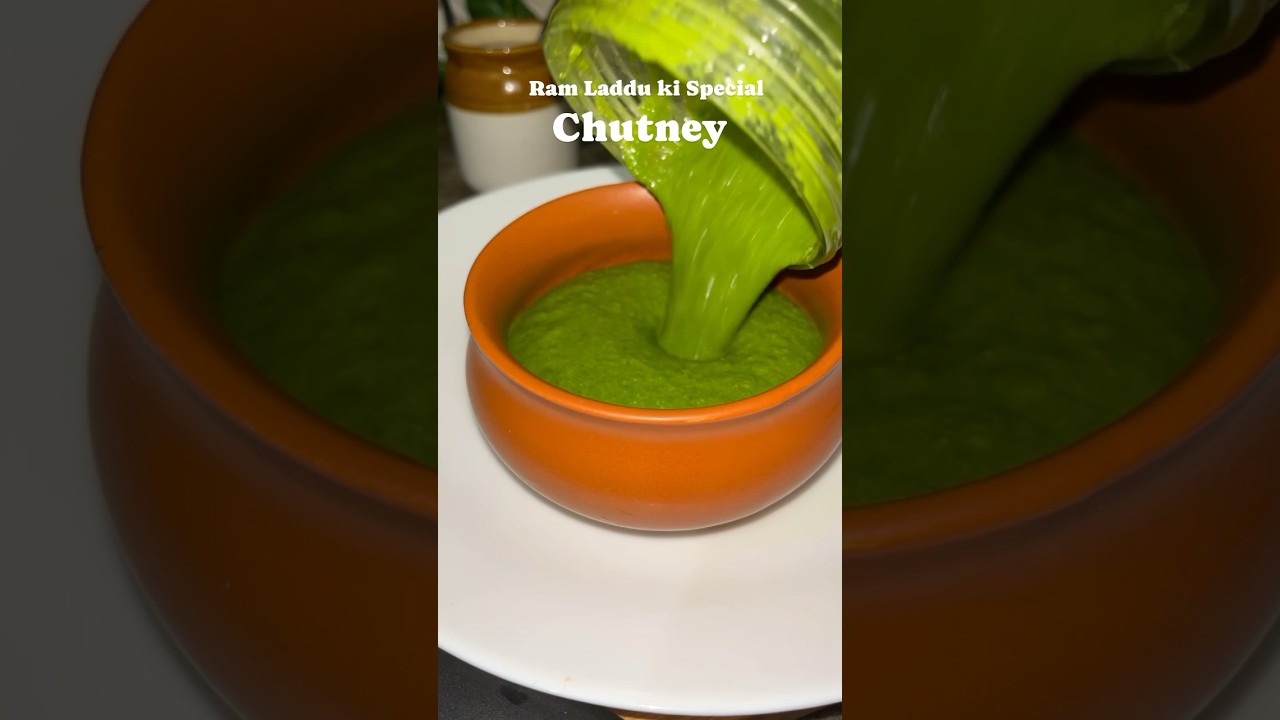 ram laddu ki special chutney😋😋 #shorts #shortsvideo #shortsfeed #ramladdu #chutney