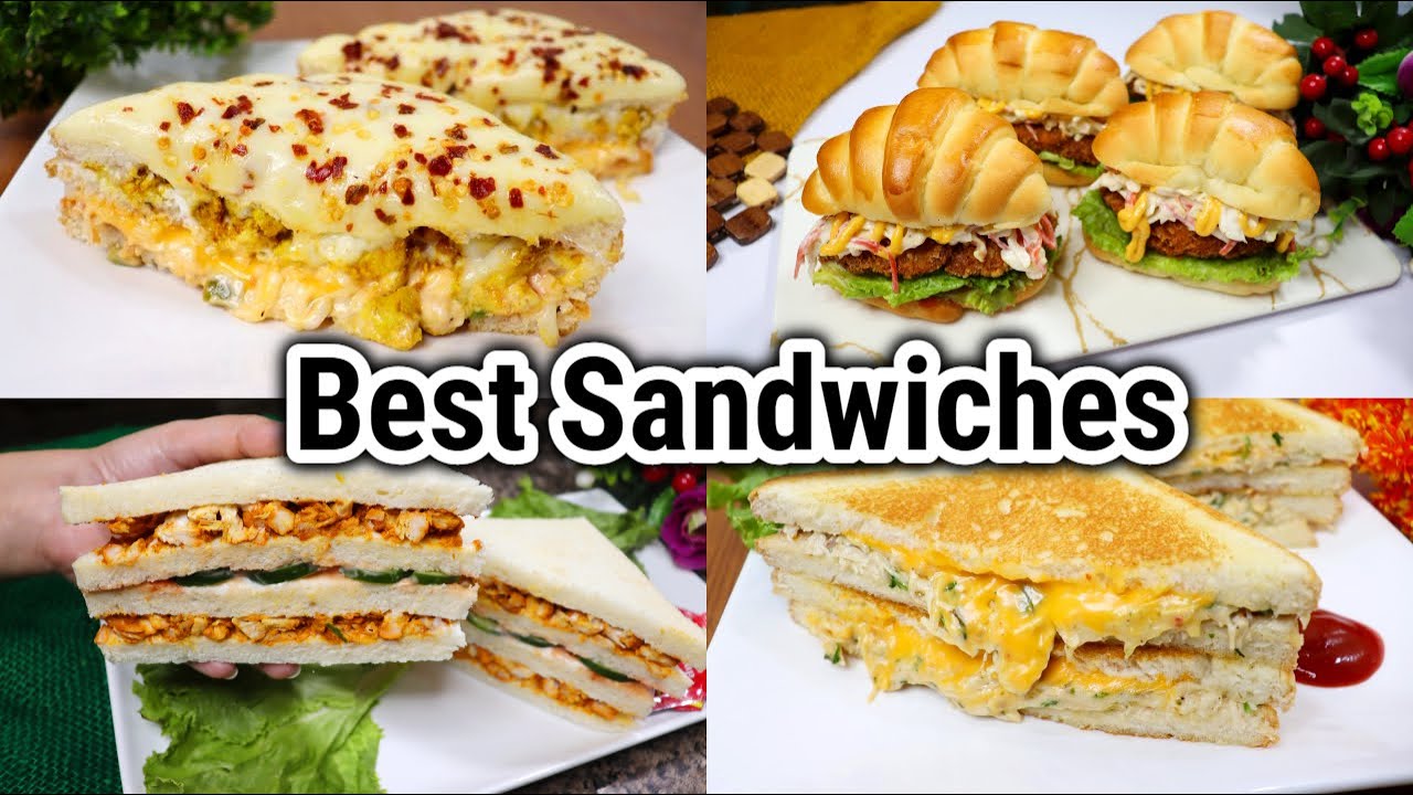 4 Delicious Quick & Easy Sandwiches Recipes | Tea Time Snack Recipes