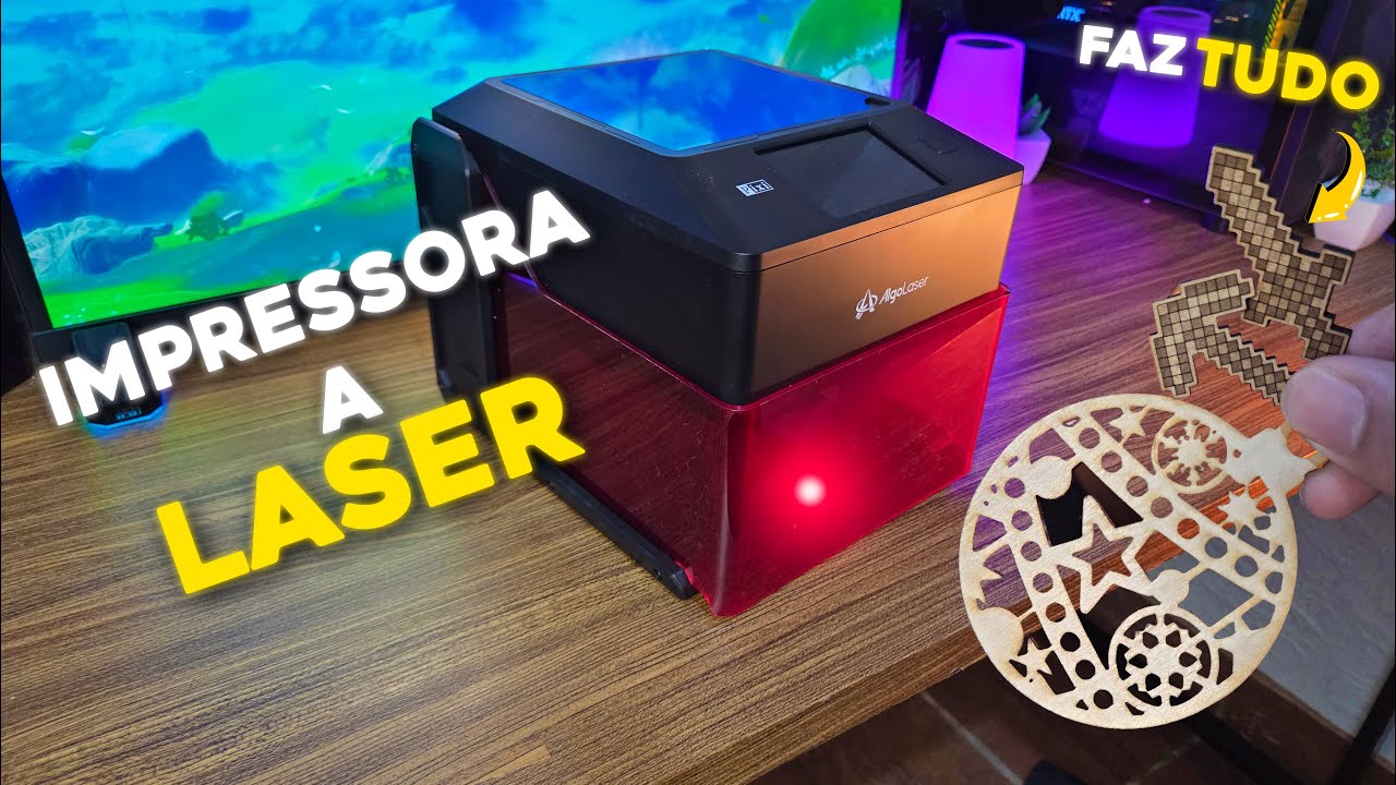 A Impressora/cortadora a LASER mais compacta e FACIL DE USAR! - AlgoLaser PIXI