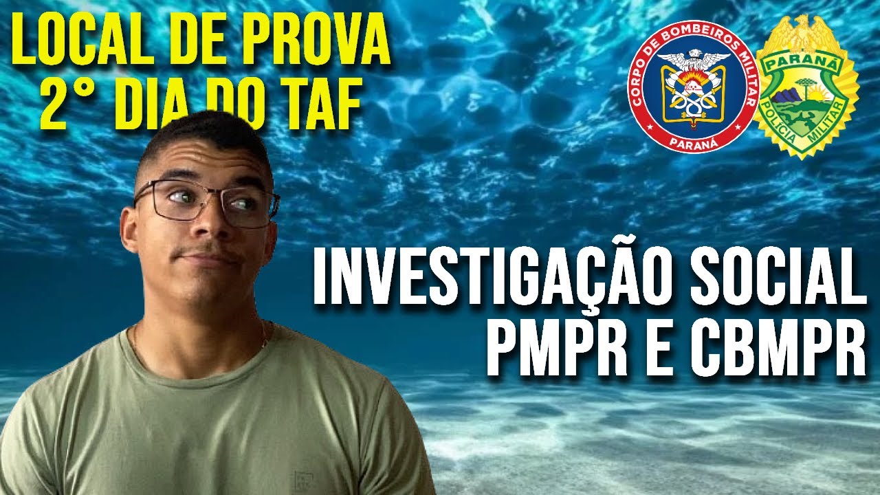 Segundo dia do TAF CBMPR e Investigação social concurso PMPR