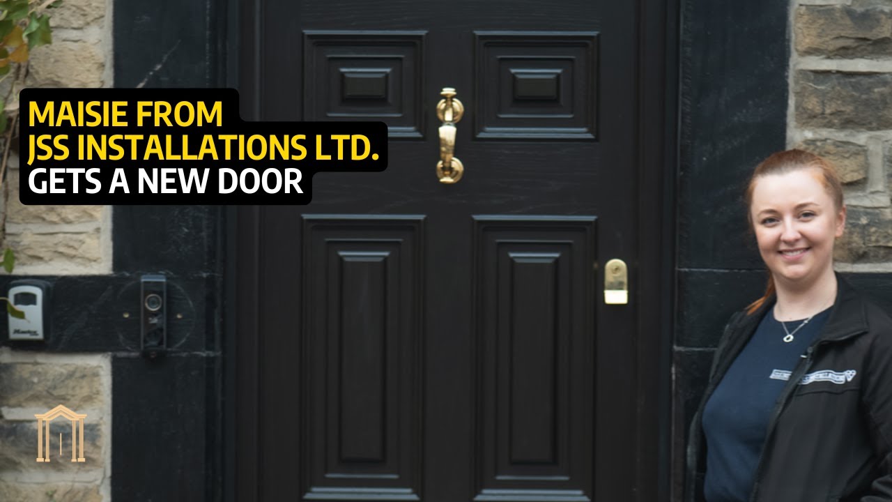 MAISIE FROM JSS INSTALLATIONS LTD. GETS A NEW BOG OAK GEORGIAN SOLID DOOR | PALLADIO DOORS