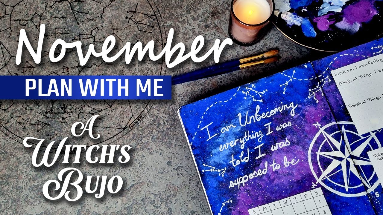 Bullet Journal в ноябре — Планируйте вместе со мной — Bujo — Тематика: Галактика — Космос