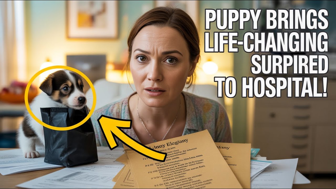 Amazing Puppy Delivers Black Bag to Hospital, Revealing an Incredible Surprise That Changed Lives!
