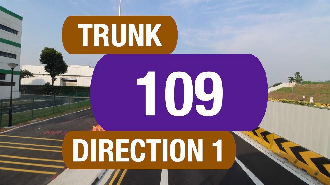 SBS Transit Trunk 109 (Direction 1) | Bus Service Route Visual