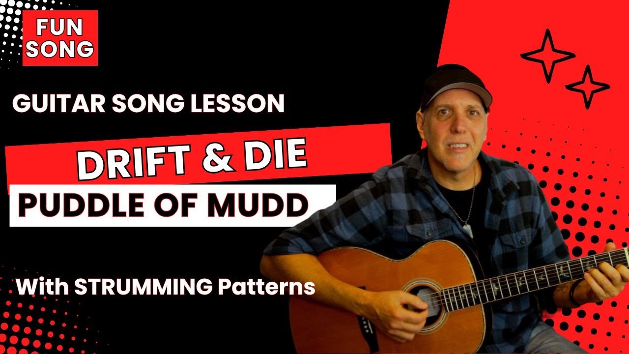 Урок песни Puddle of Mudd Drift & Die Guitar с образцами игры боем