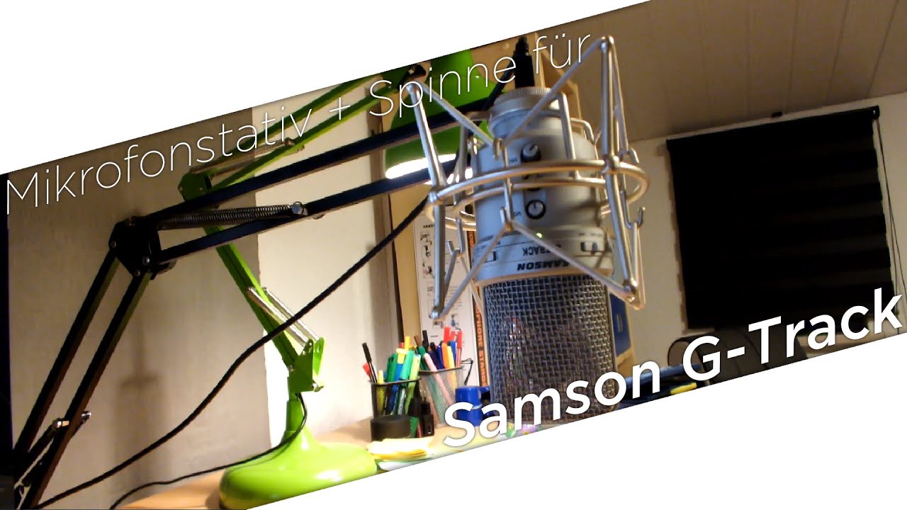 Mikrofonstativ + Spinne f&uuml;r Samson G-Track USB Gro&szlig;membranmikrofon | Review