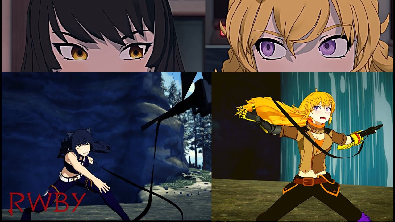 RWBY - Blake and Yang Fighting Moments