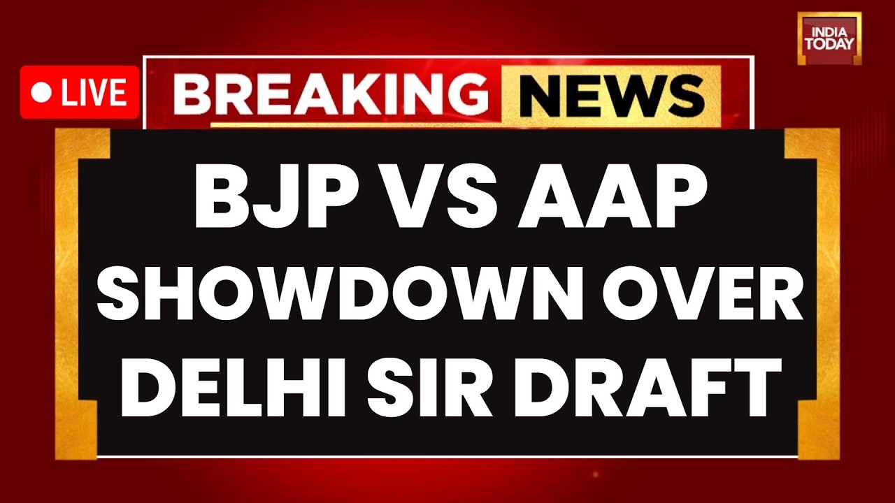 LIVE: BJP vs AAP Showdown Over Delhi SIR | Arvind Kejriwal Slams Modi Govt Over Draft Voter Roll