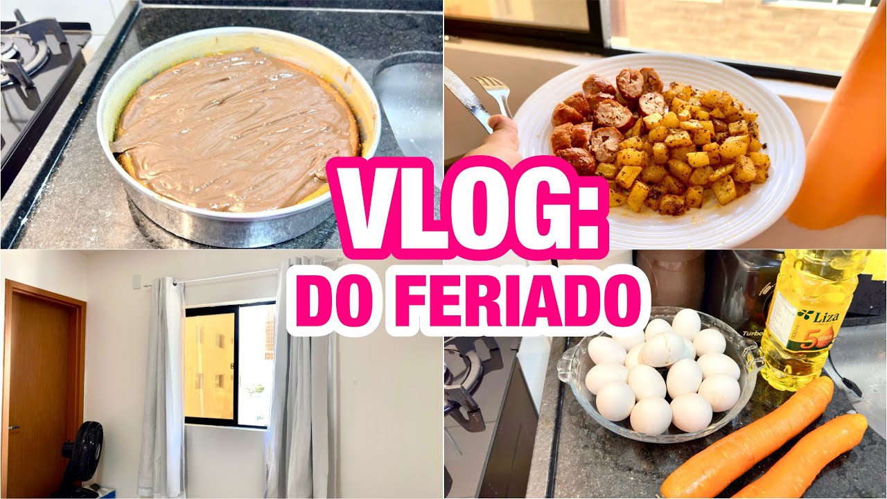 VLOG DO FERIADO | FIZ BOLO DE CENOURA 😋