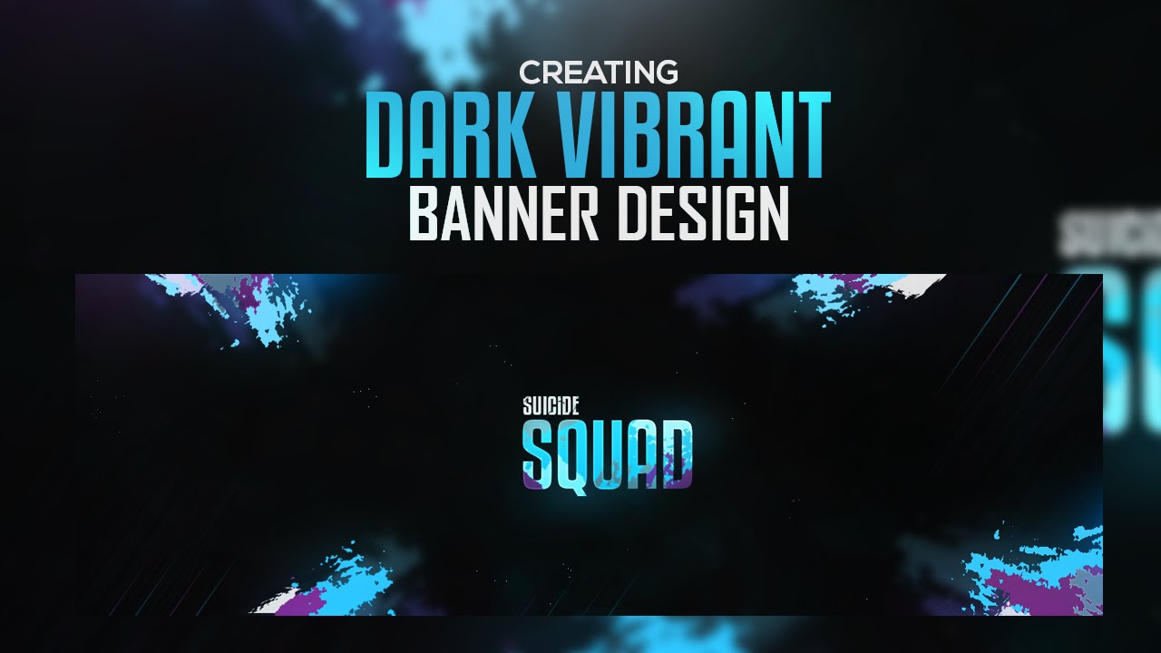 Photoshop Tutorial: Dark Vibrant Contrast Banner Design