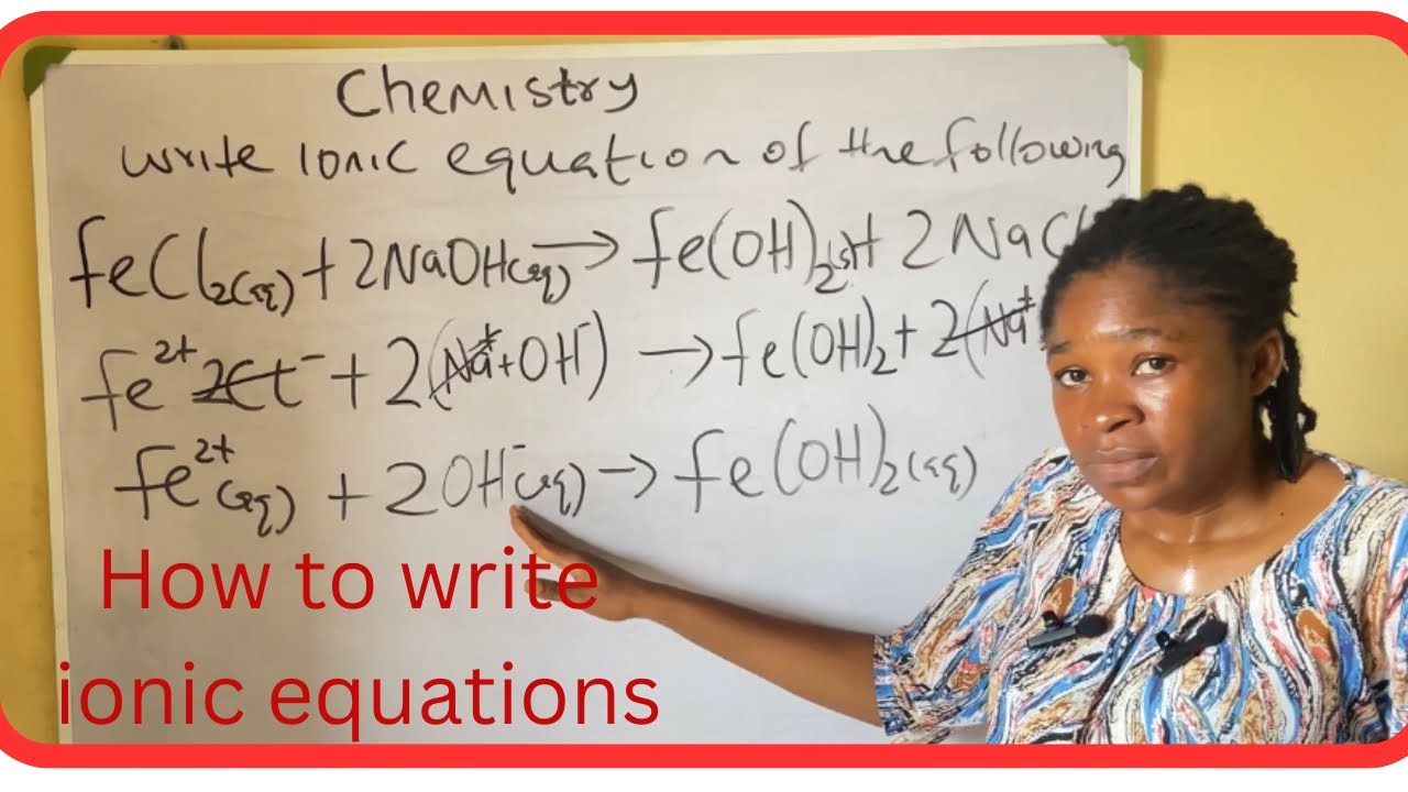 How to Write Ionic Equations