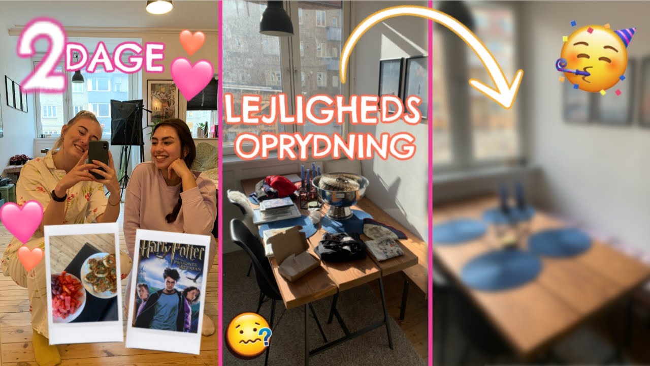 2 DØGN I MIT LIV  | LEJLIGHEDS OPRYDNING, PIZZASNELGE OG RIGTIGT SØNDAGS HYGGE!!