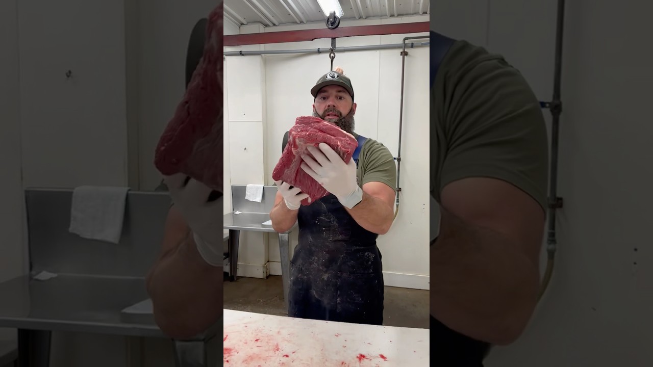 Pieczona wołowina z bizona bez kości 🥩 🔪 #szorty #bizon #kurczak #mięso