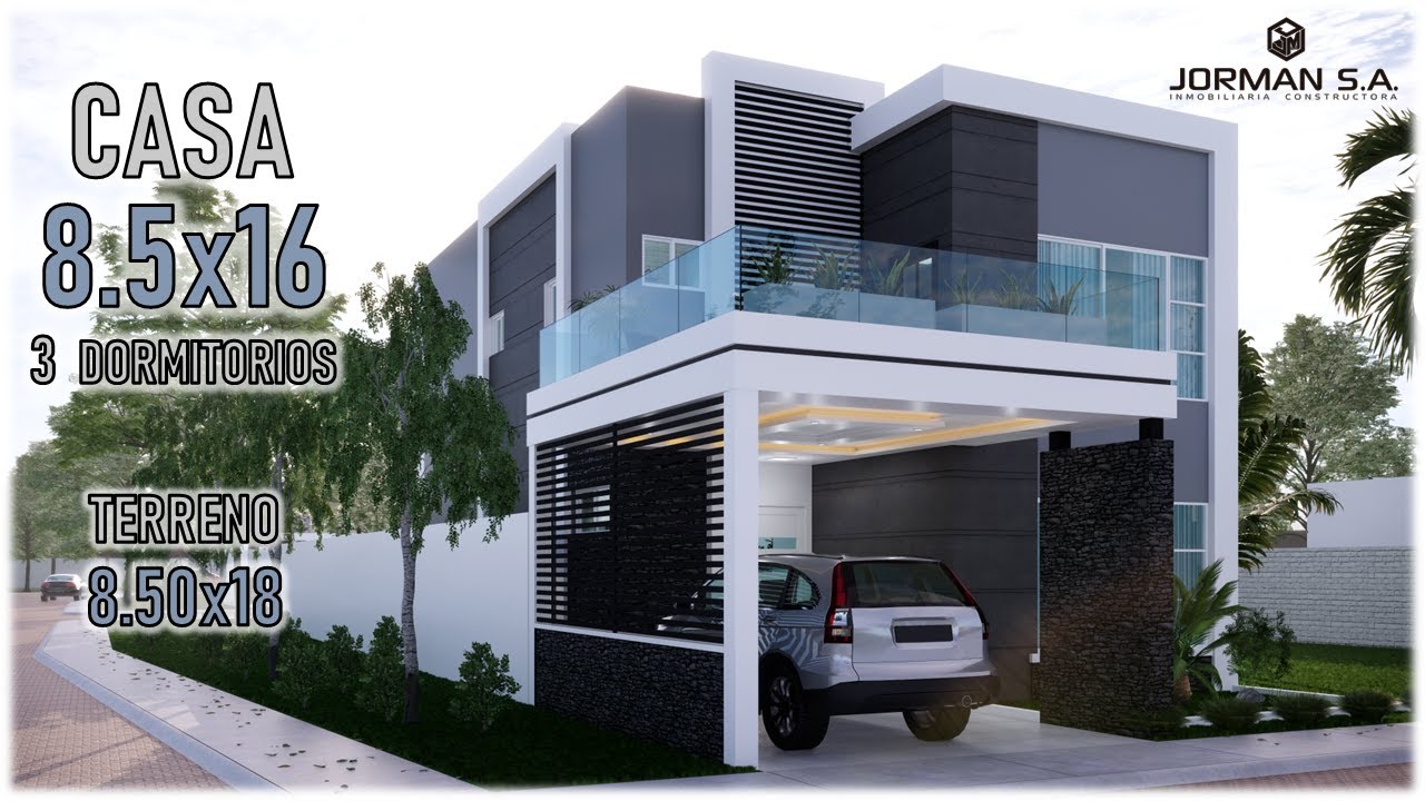 House Design | Moderna de 2 Pisos (2 storey house idea)