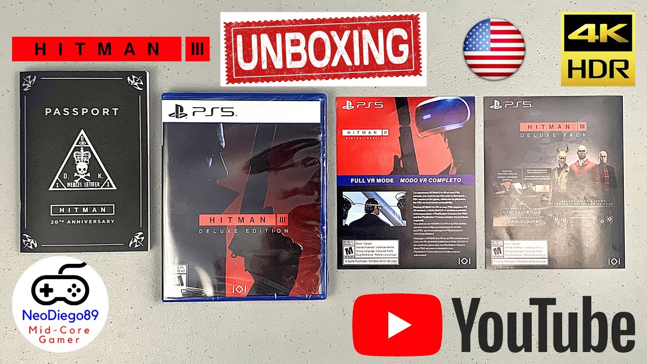 Hitman 3 Deluxe Edition [PS5] - Unboxing (English)