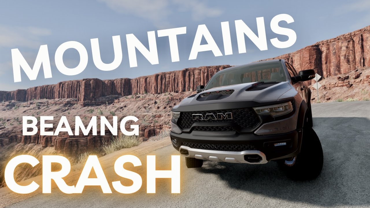 Terrifying Mountain Road Crashes in Beamng Drive!