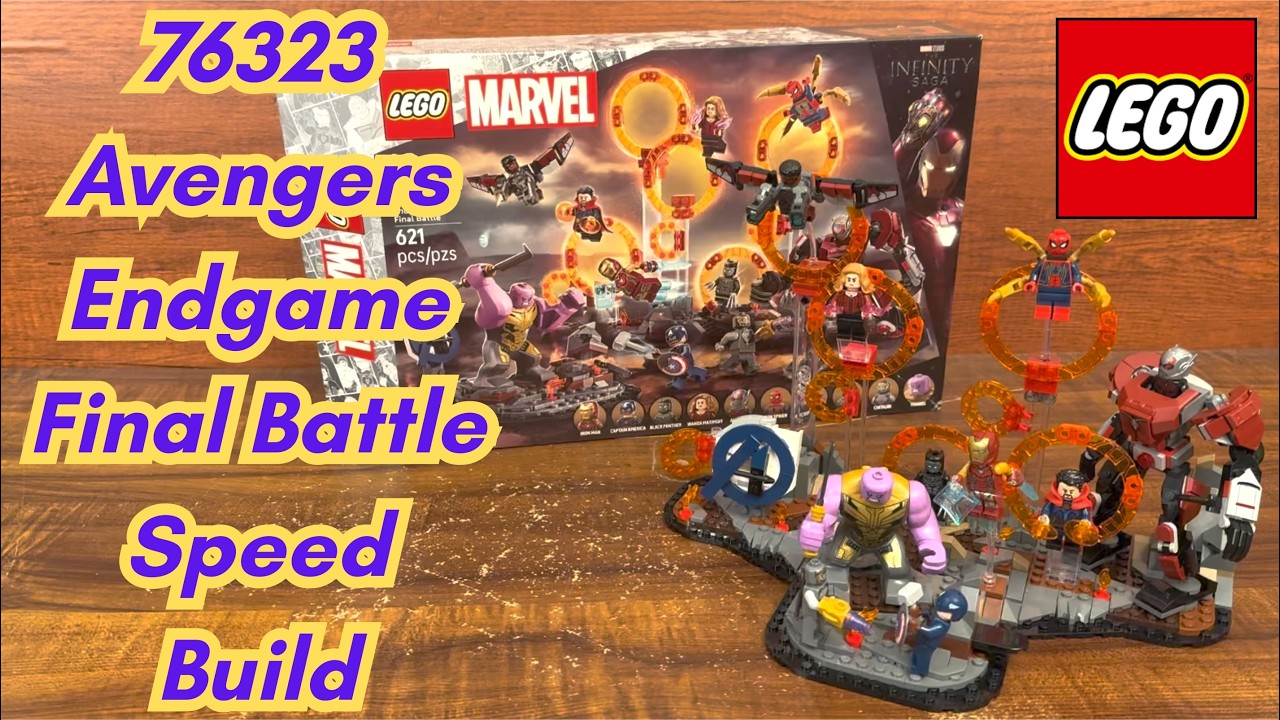 LEGO Marvel 76323 Avengers Endgame Final Battle MCU Infinity Saga Time-lapse Speed Build