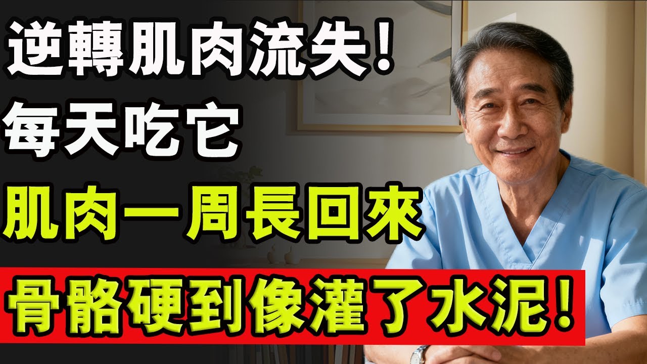 逆轉肌肉流失！每天吃它，肌肉一周長回來，骨骼硬到像灌了水泥！
