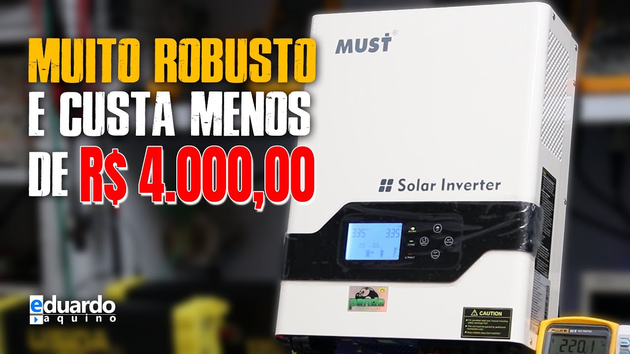 O INVERSOR Híbrido Off Grid 3000W mais BARATO, fez bonito no Teste de Fogo