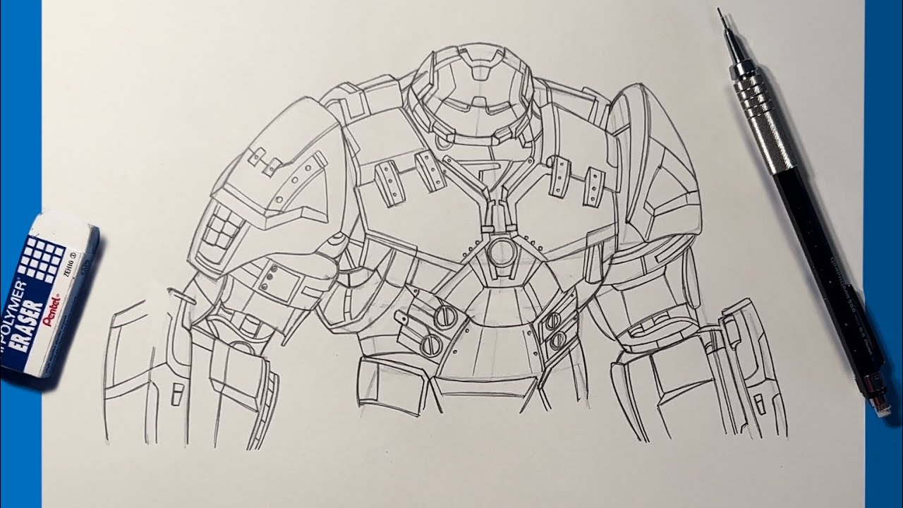 How to Draw HULKBUSTER From “Avengers: Infinity War”