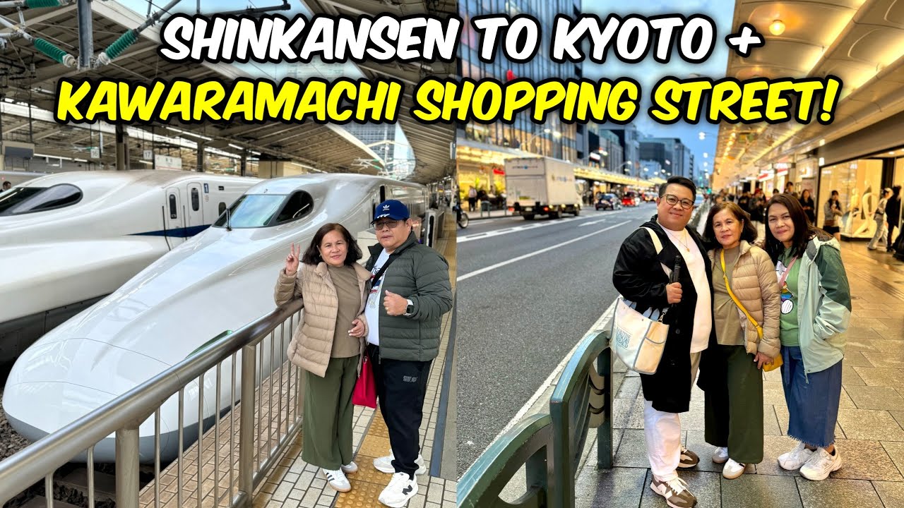 HOW TO GO TO KYOTO VIA SHINKANSEN + New Hotel + Walk & Shop at Kyoto Kawaramachi! 🇯🇵