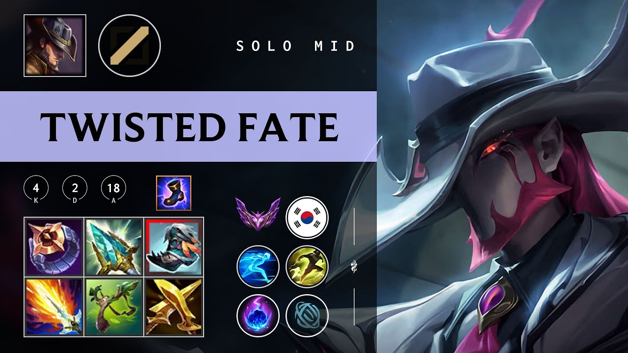 Twisted Fate Mid vs Galio - KR Master Patch 26.03