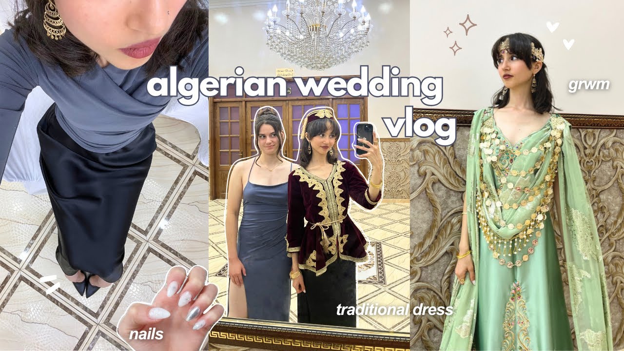 Алжирский свадебный видеоблог 💍₊⊹: свадьба, традиционные наряды, свадьба кузины, парикмахерская и...