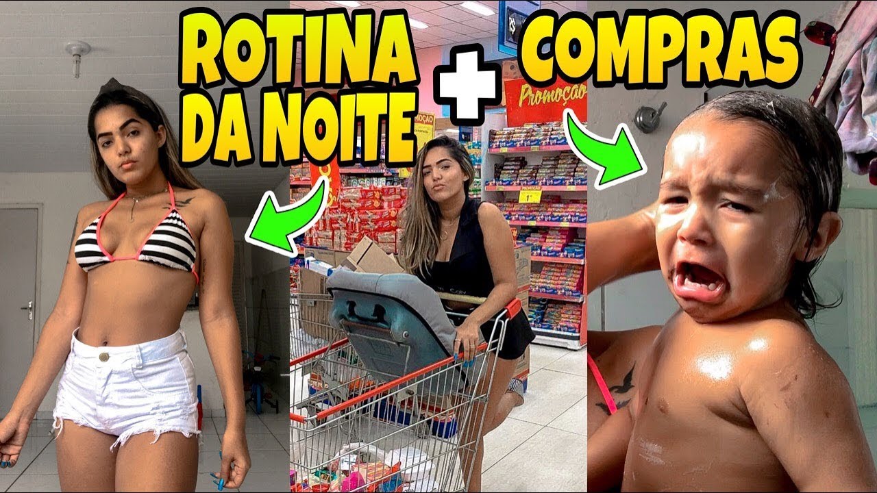 ROTINA DA NOITE - BANHO, JANTA, COMPRAS E MUITO MAIS...