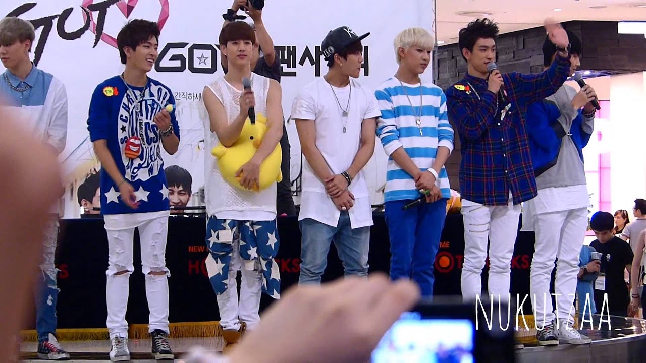 [HD FANCAM] 140706 GOT7 영등포 팬싸인회 Ending Part.3/3 [Jr. Self Cam + Mark&Jr. cheek kiss]